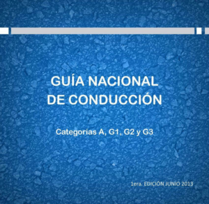 Guia Nacional de Conducción Uruguay – Motos, Autos, y Profesionales – UNASEV